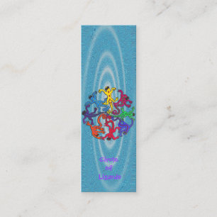 Bookmark - Circle of Lizards Mini Business Card