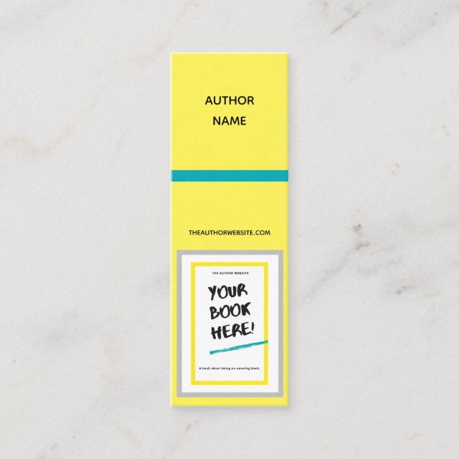 Bookmark for book signing, self-help, nonfiction mini business card (Front)
