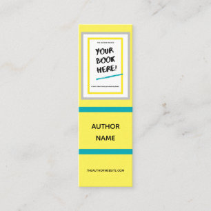 Bookmark for Writer Author with Bright Colours Mini Business Card