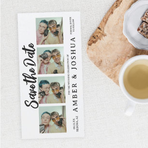 Bookmark Photo Booth Rustic Save The Date
