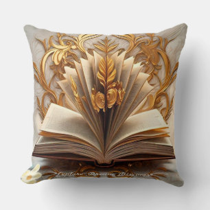 "Bookmarked for Life" Cushion
