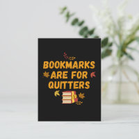 Bookmarks are for Quitters, funny