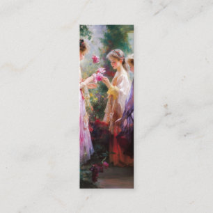 BookmThree girls playing in a garden Mini Business Card