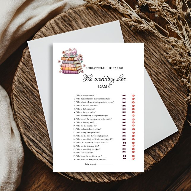 BookNew Chapter Begin Weding Shoe Game Card (Creator Uploaded)