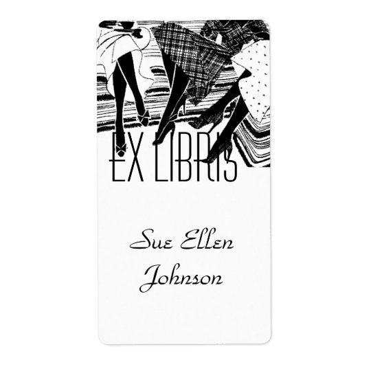 Bookplate Book Club Group Ex Libris Name Labelling Shipping Label