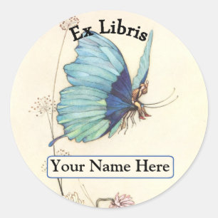 Bookplate Classic Round Sticker