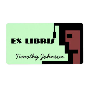 Bookplate Ex Libris Name Geometric Graduate School