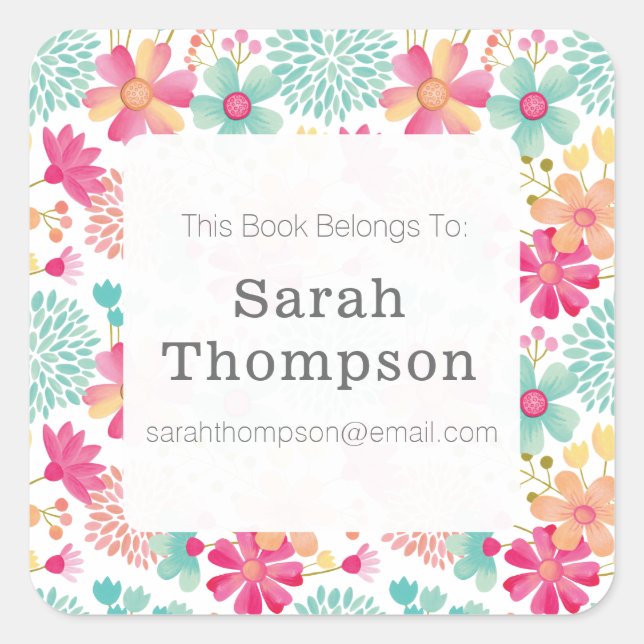 Bookplate This Book Belongs To Stickers (Front)