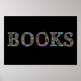 Books: a design for book lovers poster