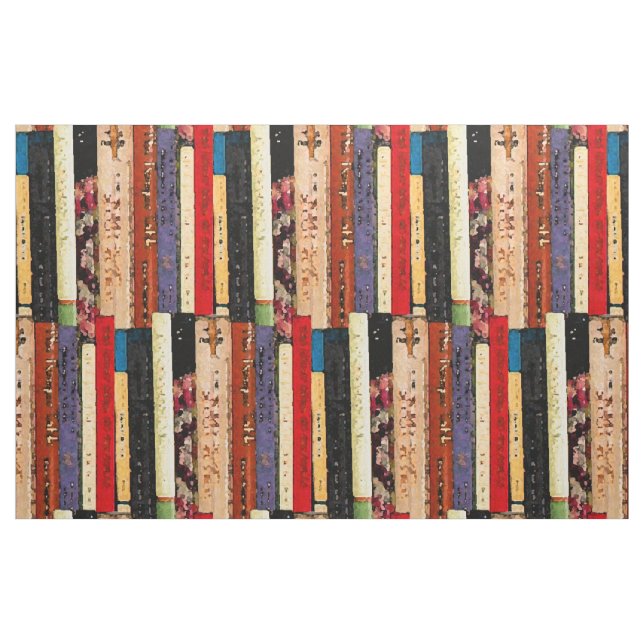 Books Abstract Fabric (Fat Quarter)