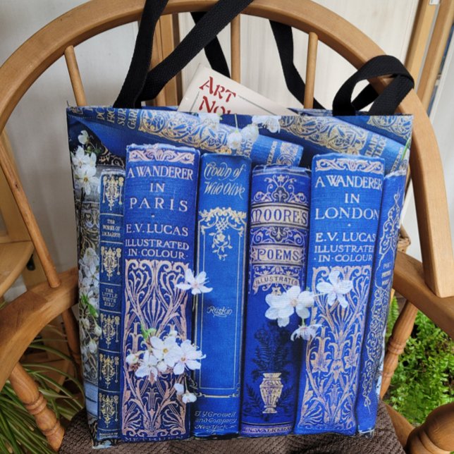 Books and Blossoms Tote Bag (Creator Uploaded)