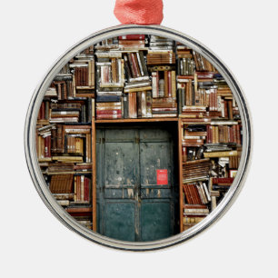 Books and Books Metal Tree Decoration