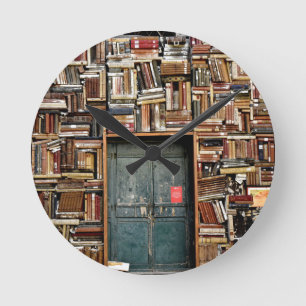 Books and Books Round Clock
