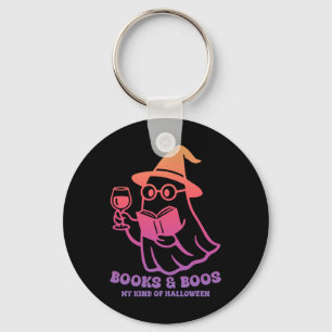 Books And Boos My Kind Of Halloween Funny Boo Hall Key Ring