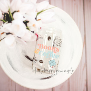 Books and Coffee  Can Glass