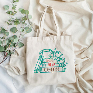 Books and Coffee Librarian  Tote Bag