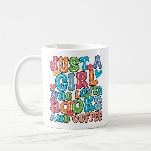 Books and Coffee Lover Mug (Left)