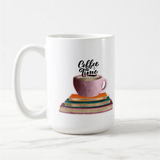 Books and Coffee Mug