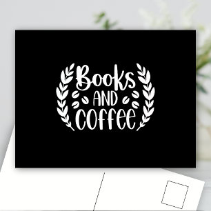 Books and Coffee Postcard