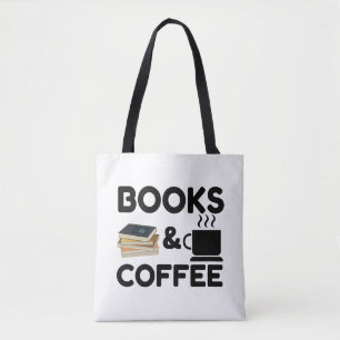Books And Coffee Tote Bag
