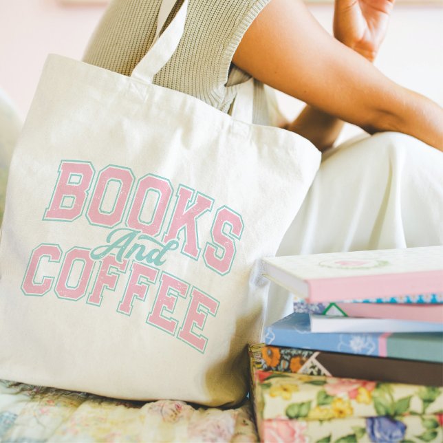 Books and Coffee Tote Bag (Creator Uploaded)