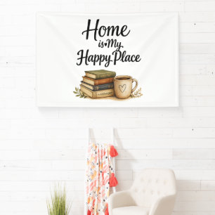 Books and Coffee - Vintage Book Banner