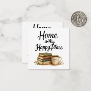 Books and Coffee - Vintage Book Card