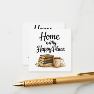 Books and Coffee - Vintage Book Enclosure Card