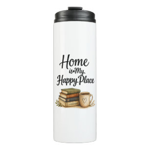 Books and Coffee - Vintage Book Thermal Tumbler