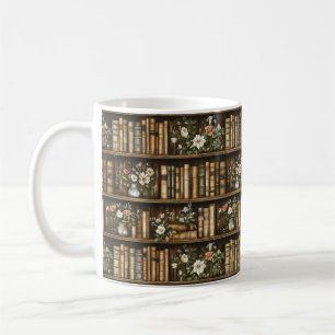 Books and Flowers Coffee Mug