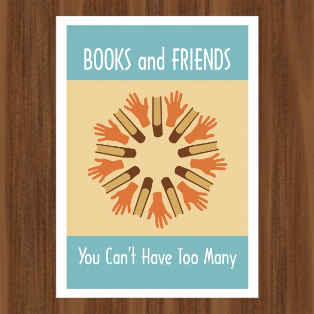 Books and Friends Reading Poster (Creator Uploaded)