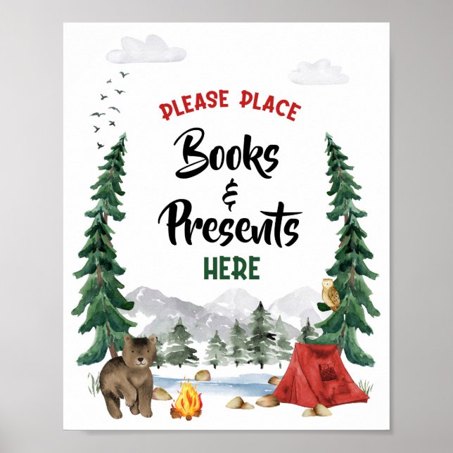 Books and Gifts Party Sign (Front)