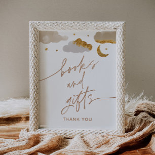 Books And Gifts Twinkle Little Star Baby Shower Poster