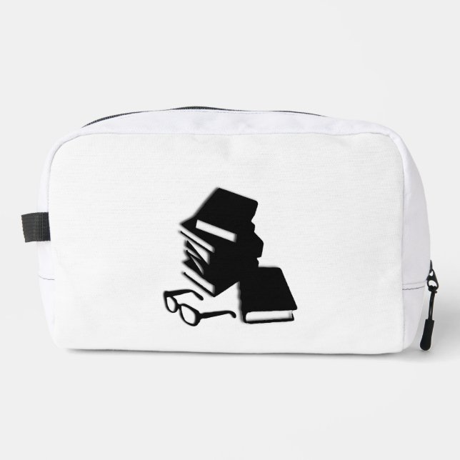 Books and Glasses Dopp Kit (Front)