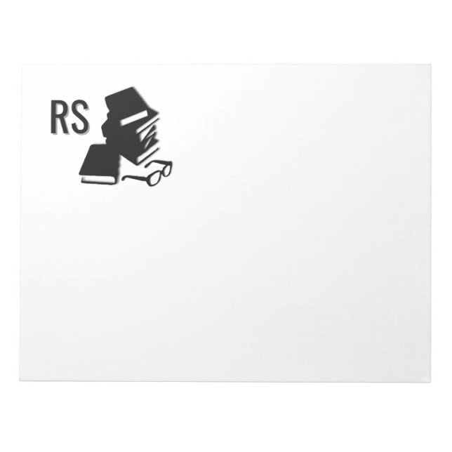 Books and Glasses Notepad (Front)