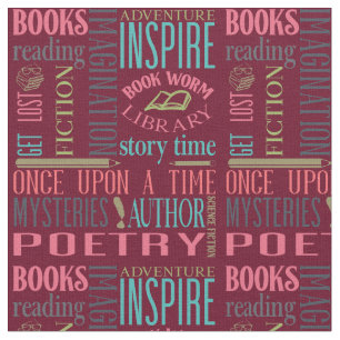 Books and Library Subway Art Fabric