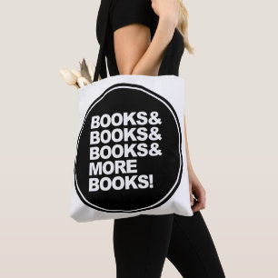 Books and more books tote bag