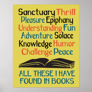 Books and Reading Poster - All These