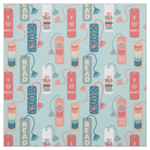 Books and Reading Themed Bookmarks Patterned Fabric