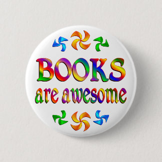 Books are Awesome 6 Cm Round Badge