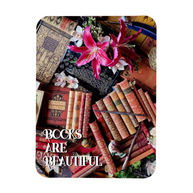 Books Are Beautiful Magnet (Vertical)