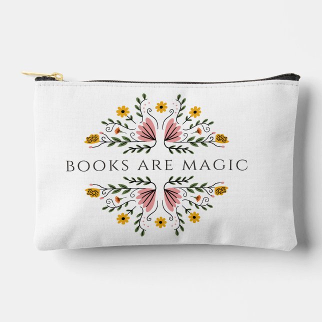Books Are Magic Accessory Pouch (Front)