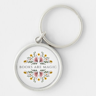 Books Are Magic Key Ring