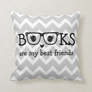 Books are my best friends cushion