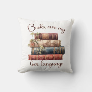 Books Are My Love Language Cushion
