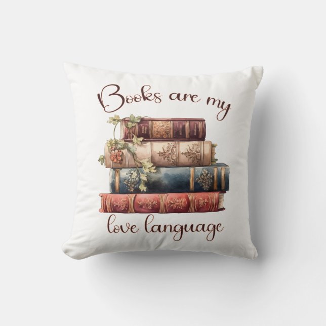 Books Are My Love Language Cushion (Front)
