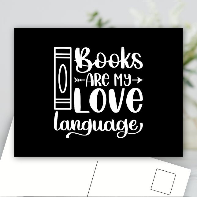 Books are my LOVE Language Postcard (Creator Uploaded)