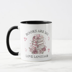 Books are my Love Language Valentine's Day  Mug