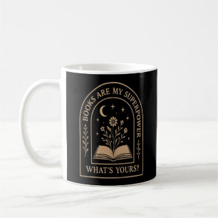 Books Are My Superpower – What’s Yours? Minimal Coffee Mug