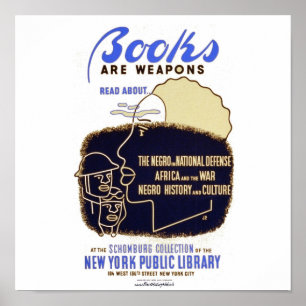 "Books Are Weapons" Poster